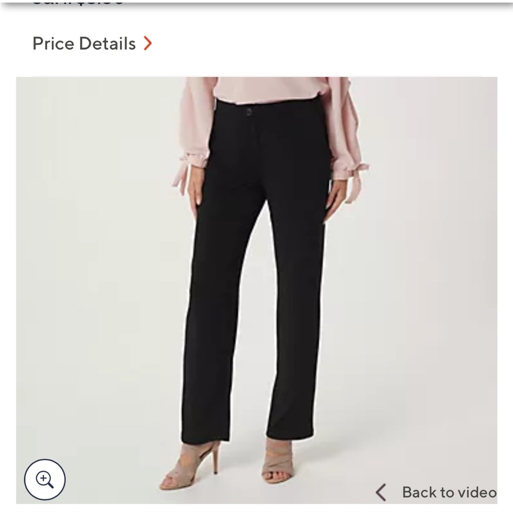 Elegant Black Women's Pants- Susan Gravee everyday black pants xl